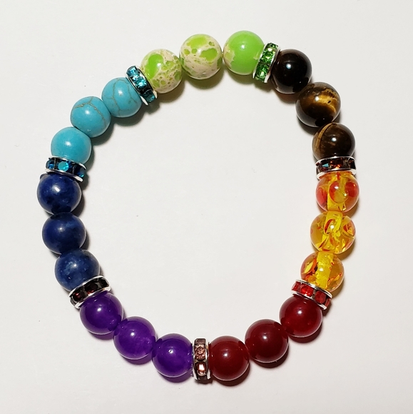 6 inch Chakra bracelet - Picture 2 of 3